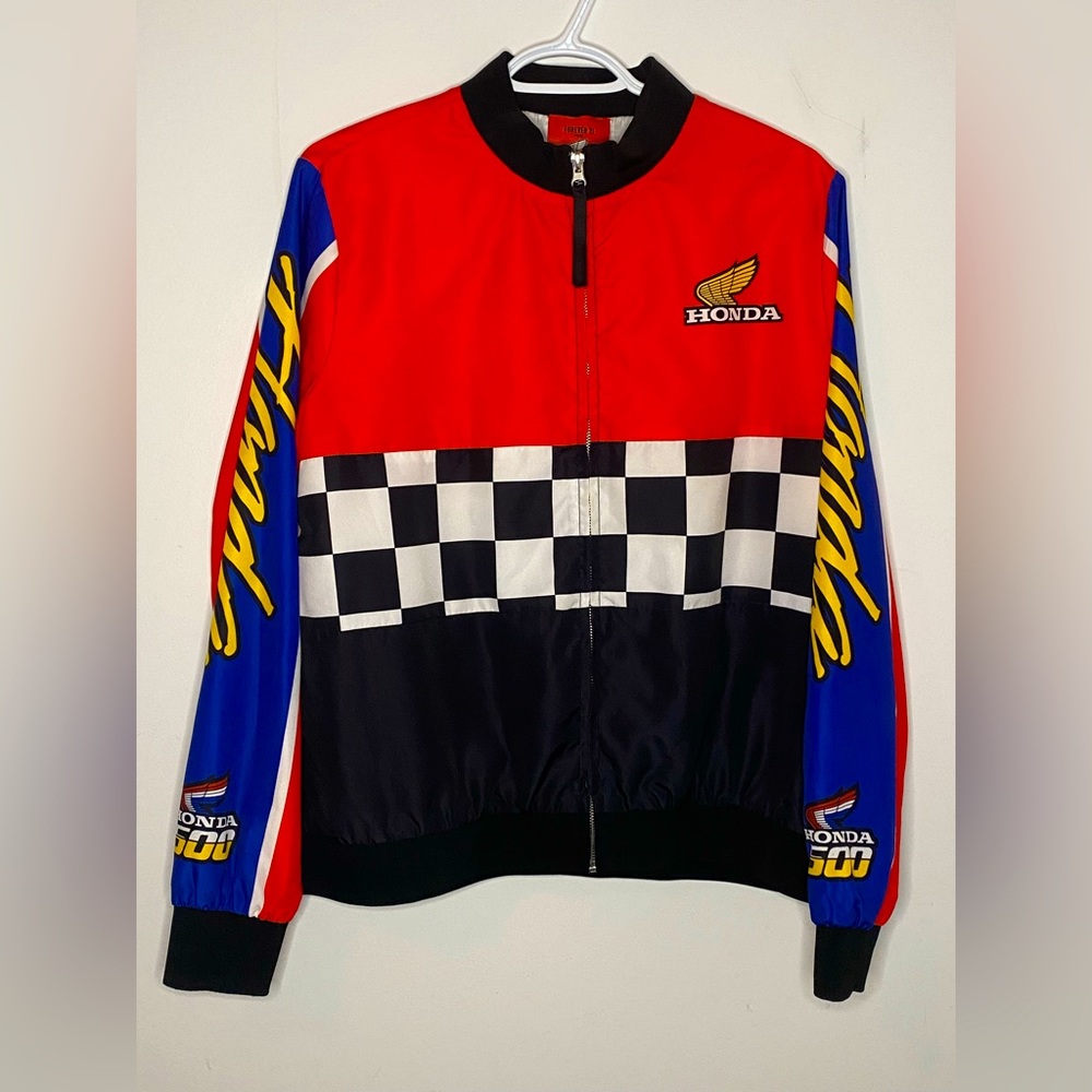 Honda/Racer Zip Up Jacket. Size: Extra large